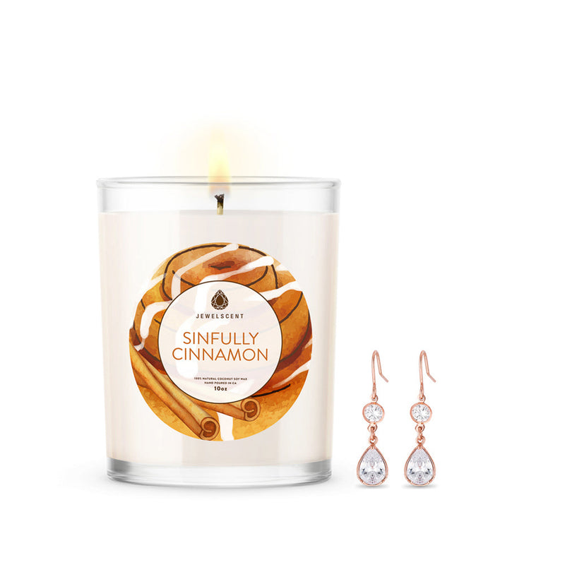 Sinfully Cinnamon 10oz Mystery Jewelry Candle - New Age Realms
