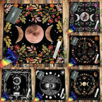 Tarot Moon and Sun Tree Tablecloth - New Age Realms