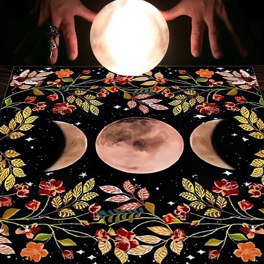 Tarot Moon and Sun Tree Tablecloth - New Age Realms