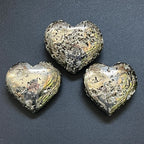 Large Iron Pyrite Druzy Crystal Puffy Heart Polished Carving Wholesale Fools Gold - New Age Realms