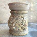 Carved Soapstone Essential Oil Burner 3" - New Age Realms