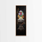 Sacred Geometry Faceted Crystal Gemstone Painting