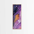 Abstract Purple Swirl, moody art, pink abstract art, sacred geometry wall art, therapy art, framed canvas print, living room art