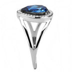 High polished (no plating) Stainless Steel Ring with Top Grade Crystal in Montana - New Age Realms