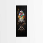 Sacred Geometry Faceted Crystal Gemstone Painting