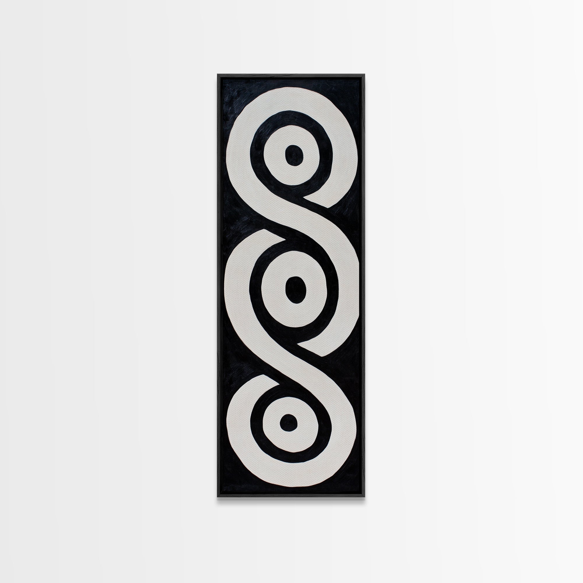 Sacred Geometry Framed Canvas Black and White Wall Art