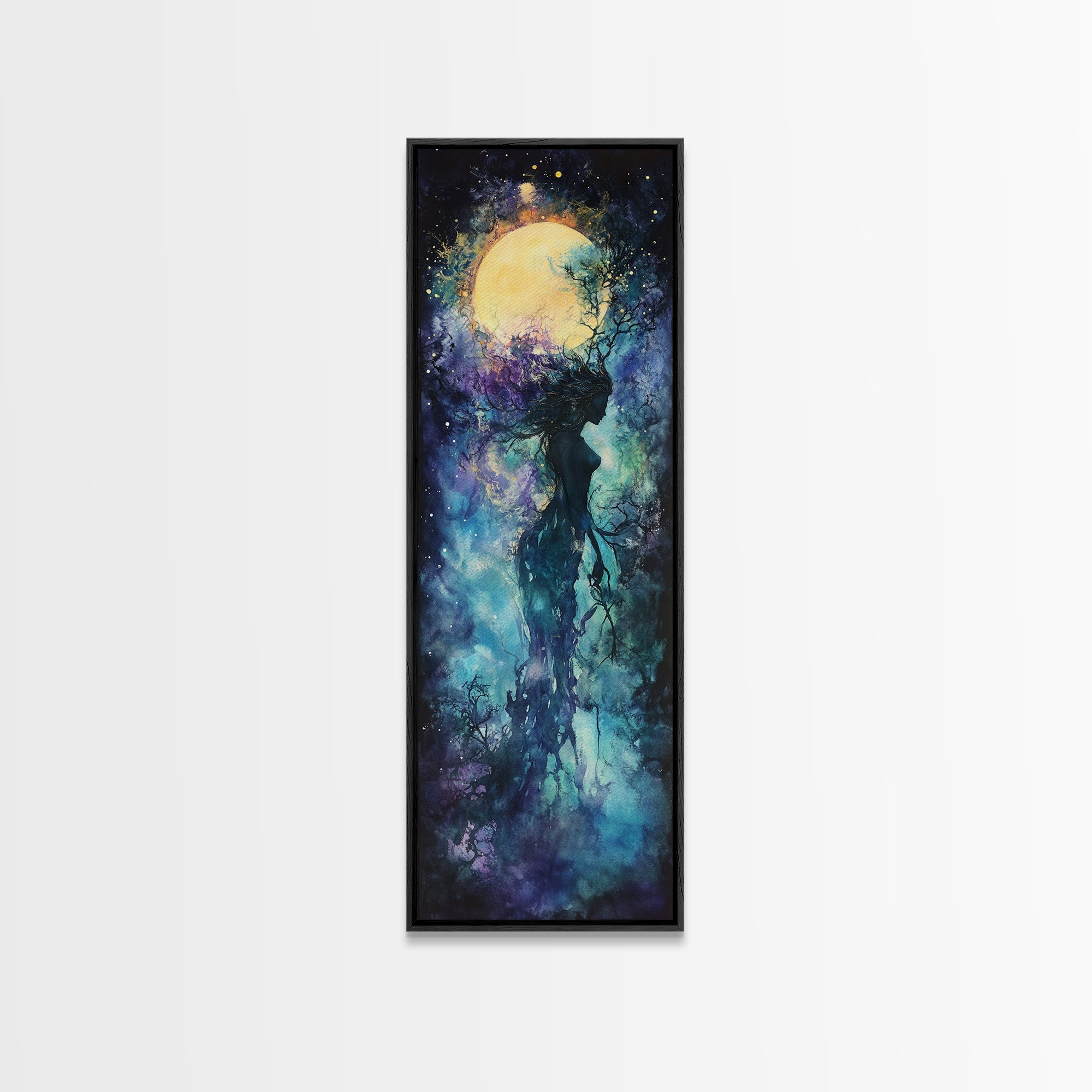 Sacred Geometry Solar Ritual Canvas Wall Art