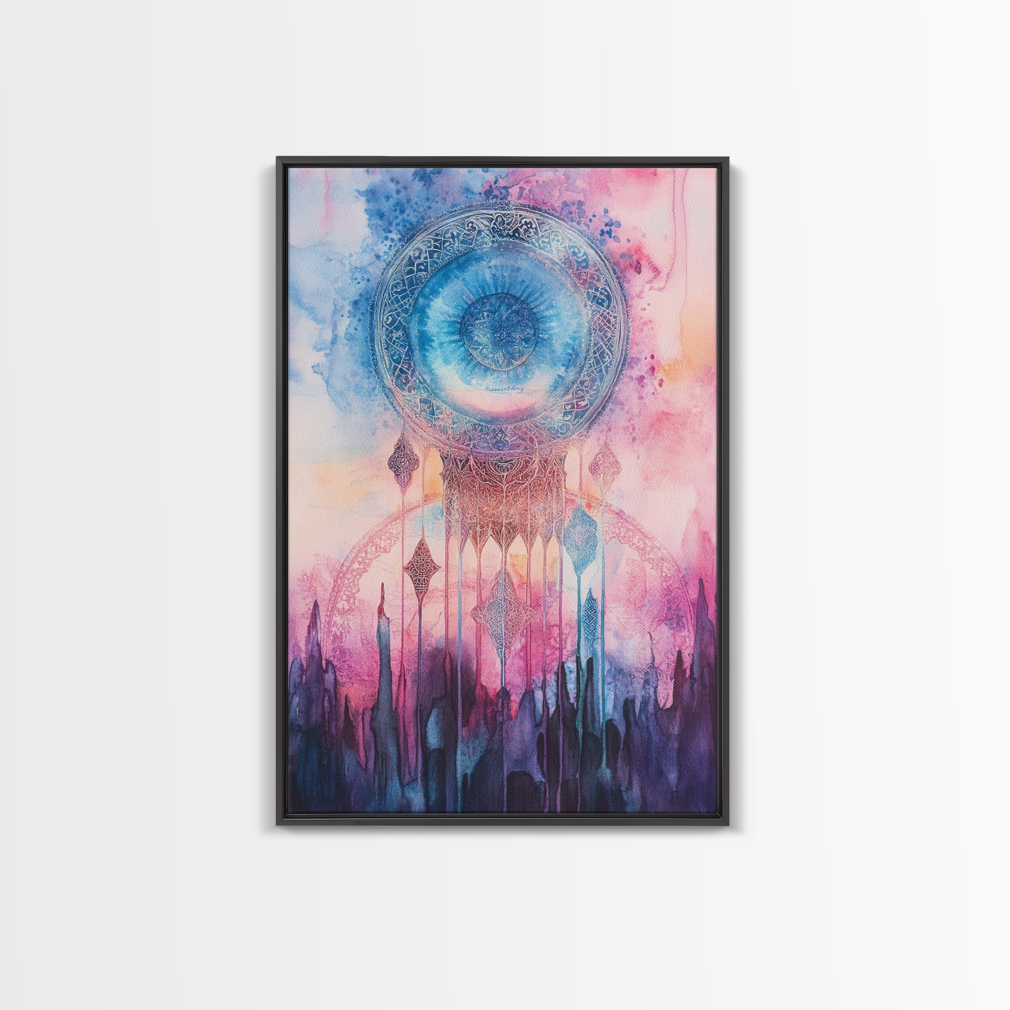 Sacred Geometry Framed Canvas Wall Art