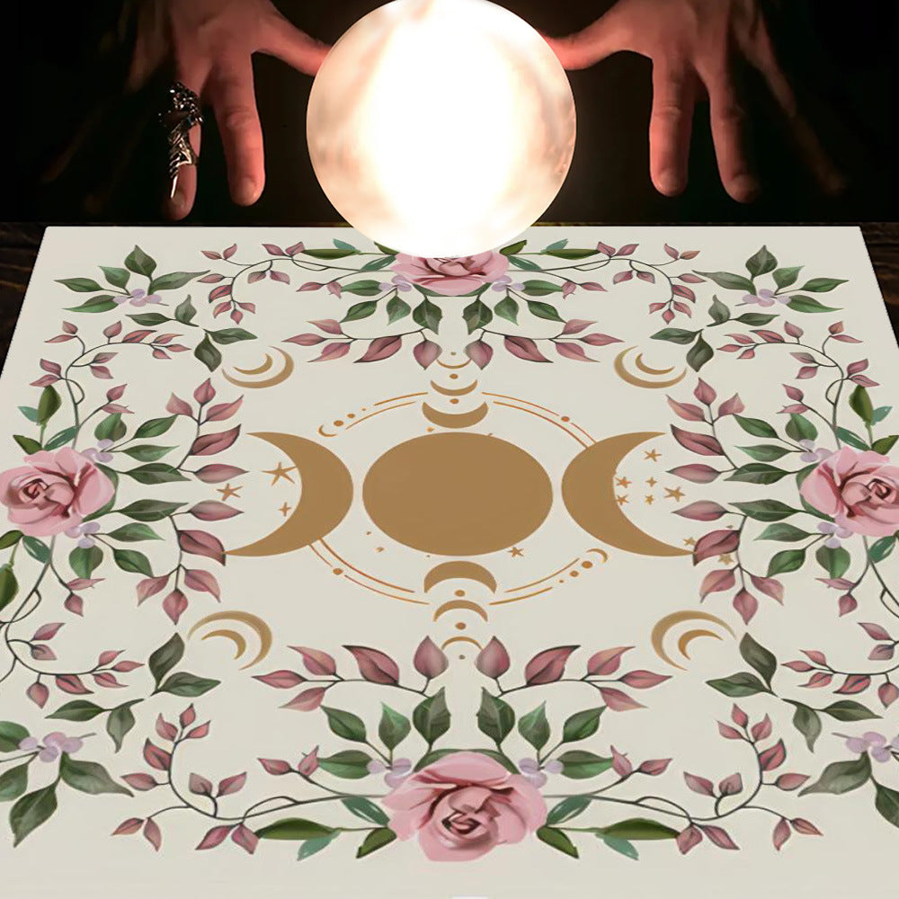 Tarot Moon and Sun Tree Tablecloth - New Age Realms