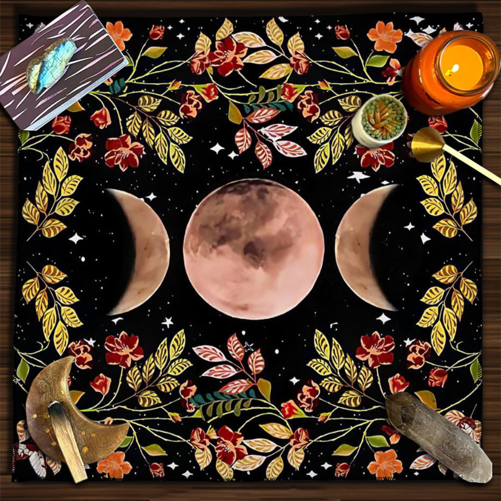 Tarot Moon and Sun Tree Tablecloth - New Age Realms