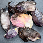 Large Smoky Shangaan Amethyst Points And Scepters From Zimbabwe Raw Crystals - New Age Realms