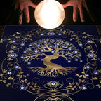 Tarot Moon and Sun Tree Tablecloth - New Age Realms