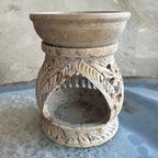 Carved Soapstone Essential Oil Burner 3" - New Age Realms