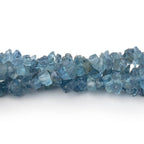 3-5mm Blue Aquamarine Raw Crystal Beads 16 inch 175 pieces - New Age Realms