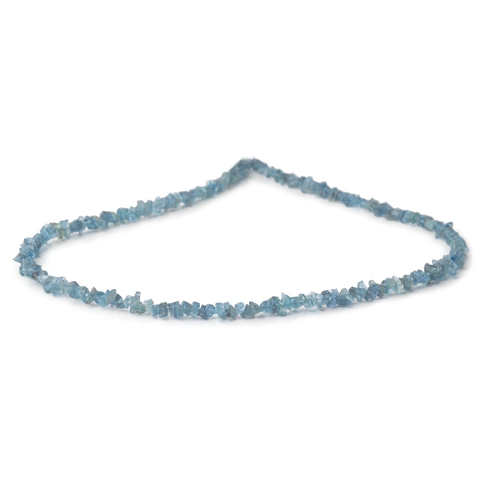 3-5mm Blue Aquamarine Raw Crystal Beads 16 inch 175 pieces - New Age Realms