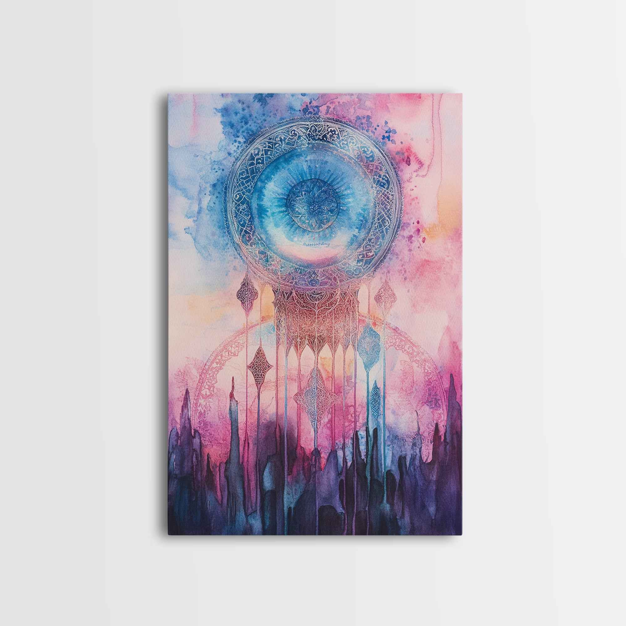 Sacred Geometry Framed Canvas Wall Art