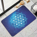 Sacred Geometry  Dirt-Trapping Bath Mat