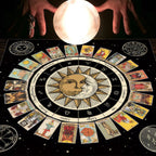 Tarot Moon and Sun Tree Tablecloth - New Age Realms