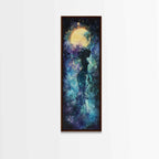 Solar Ritual Canvas Print Featuring Goddess Art Print, Phoenix Metal Inspired Abstract Sacred Geometry Art Perfect Bedroom Decor