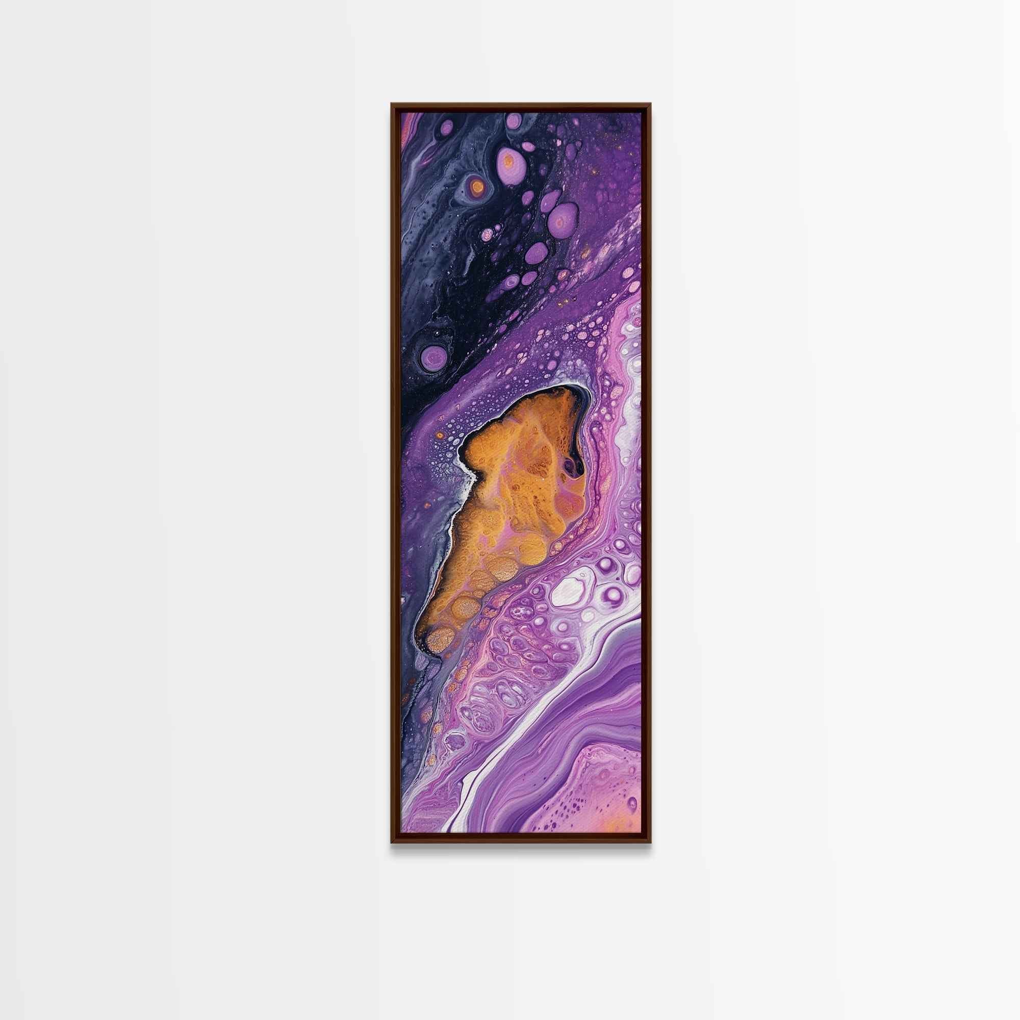 Abstract Purple Swirl, moody art, pink abstract art, sacred geometry wall art, therapy art, framed canvas print, living room art