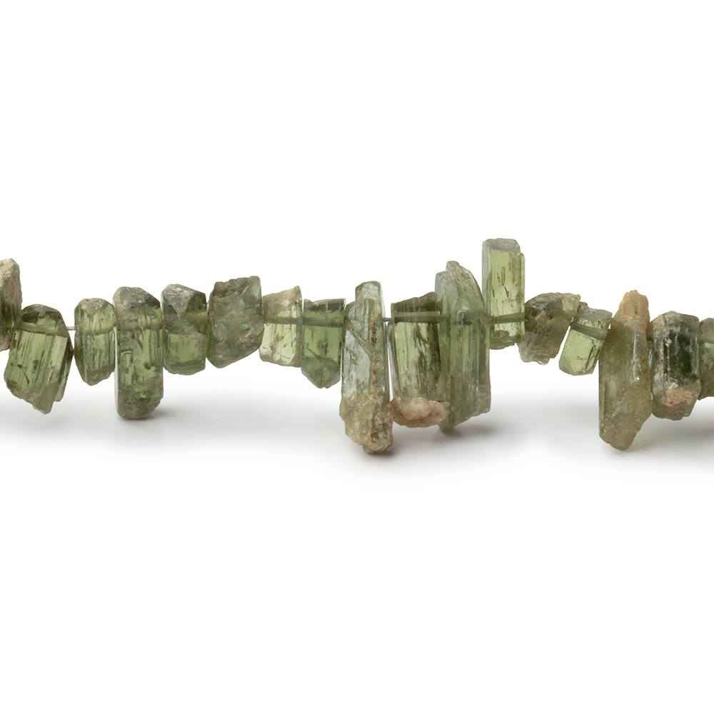 5-11mm Chrome Diopside Top Drilled Natural Crystals 16 inch 127 pieces