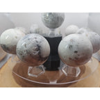 1 Each Natural Golden Pyrite & Jasper Crystal Sphere Ball Polished 55mm + - New Age Realms
