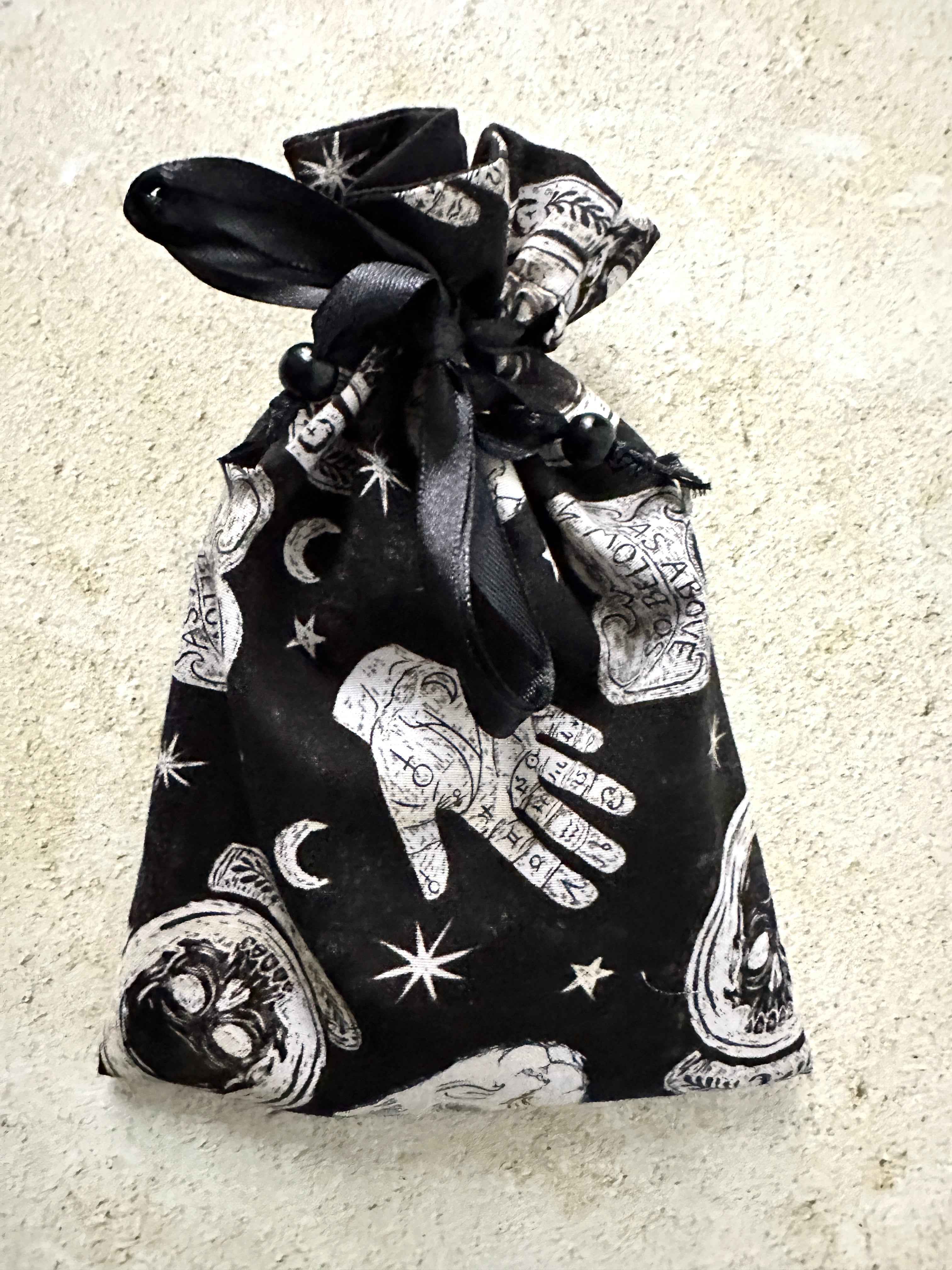 Witchy Tarot Card Bag, Ouija Drawstring Bag