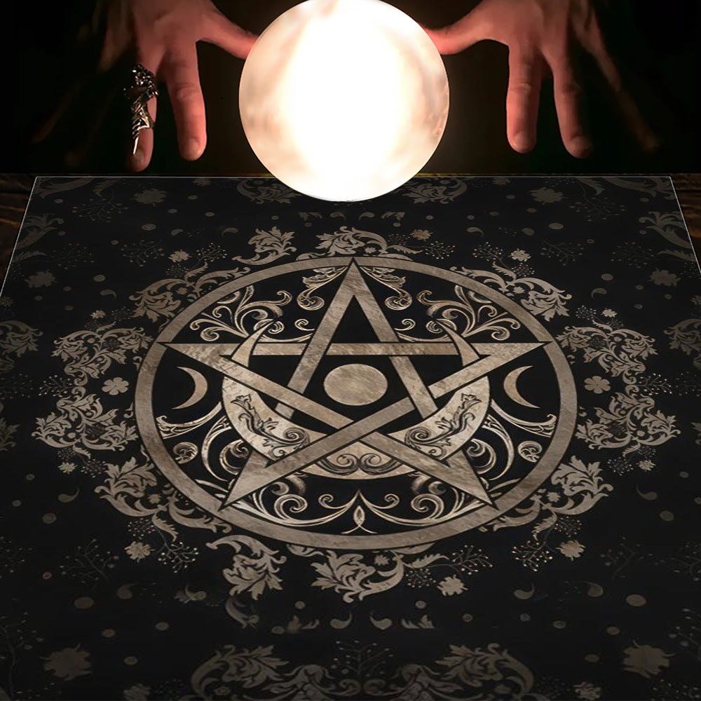 Tarot Moon and Sun Tree Tablecloth - New Age Realms