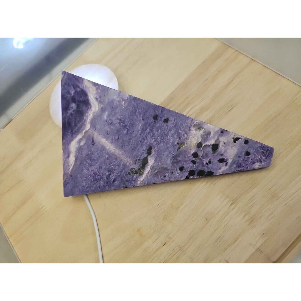 Rare Purple Charoite Crystal Slices — 300g from Russia | CrystalCloud Company