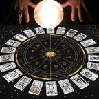 Tarot Moon and Sun Tree Tablecloth - New Age Realms