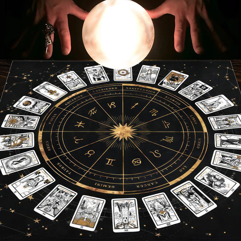 Tarot Moon and Sun Tree Tablecloth - New Age Realms
