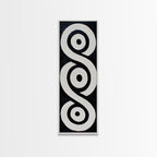 Sacred Geometry Framed Canvas Black and White Wall Art