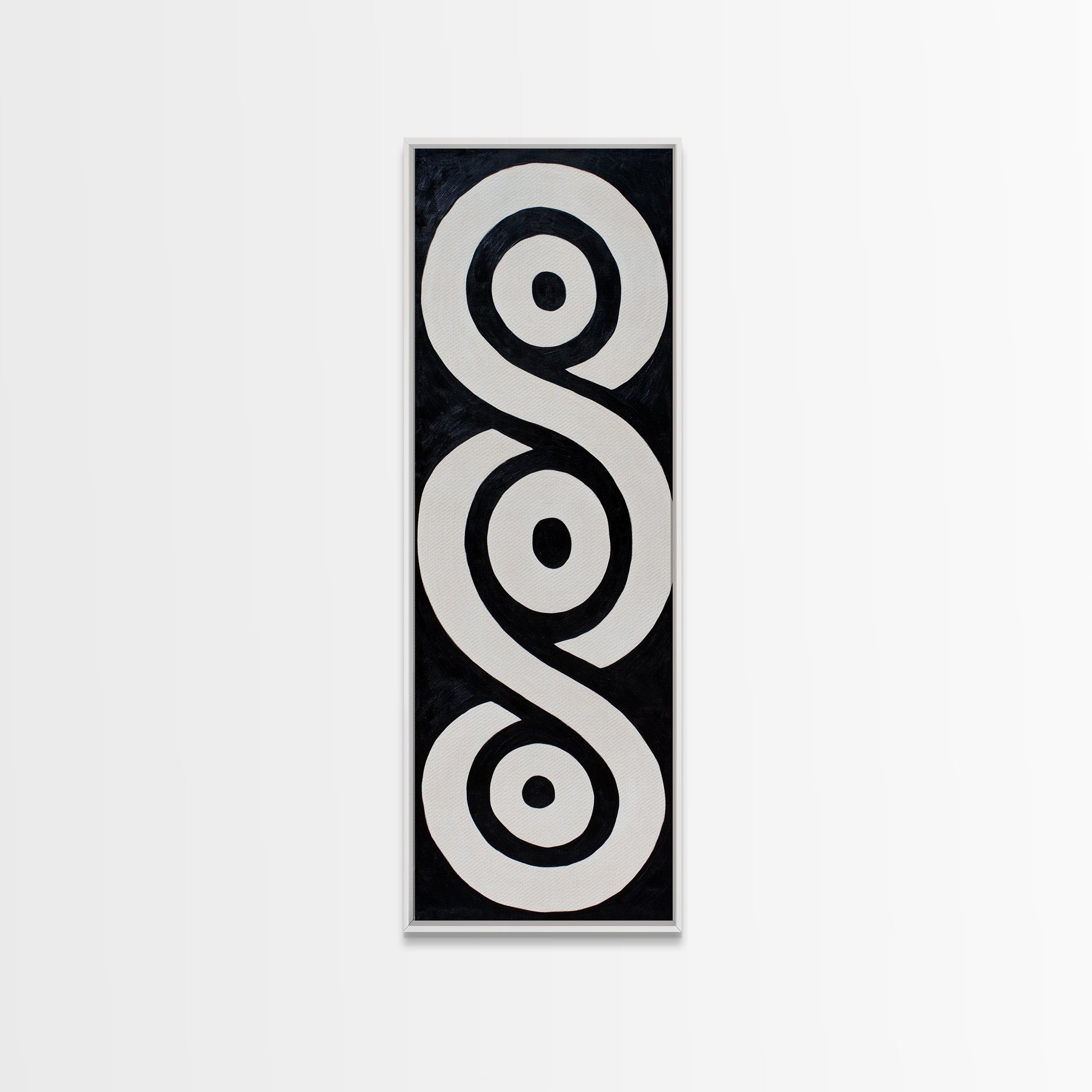 Sacred Geometry Framed Canvas Black and White Wall Art