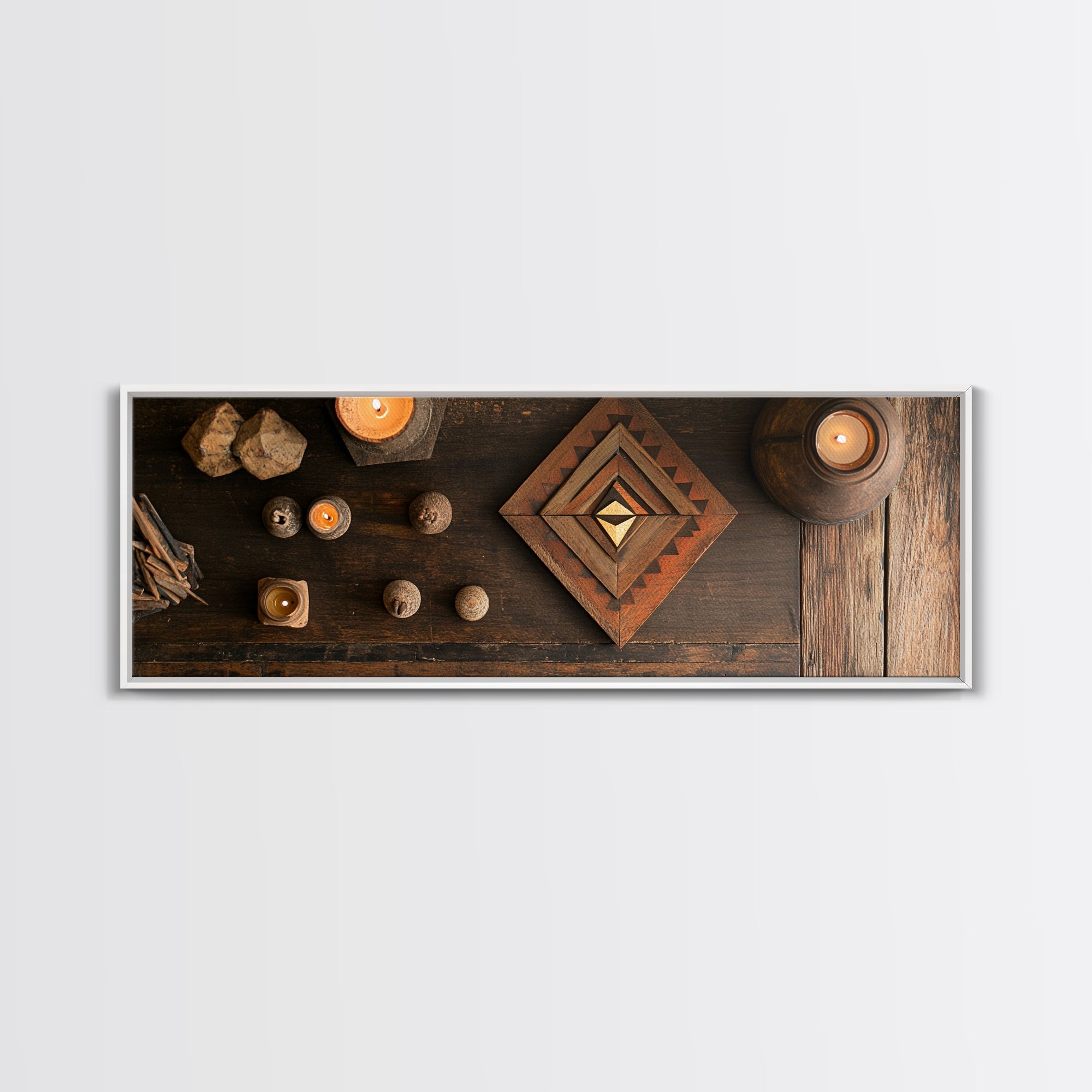 Sacred Geometry Framed Canvas Wall Art