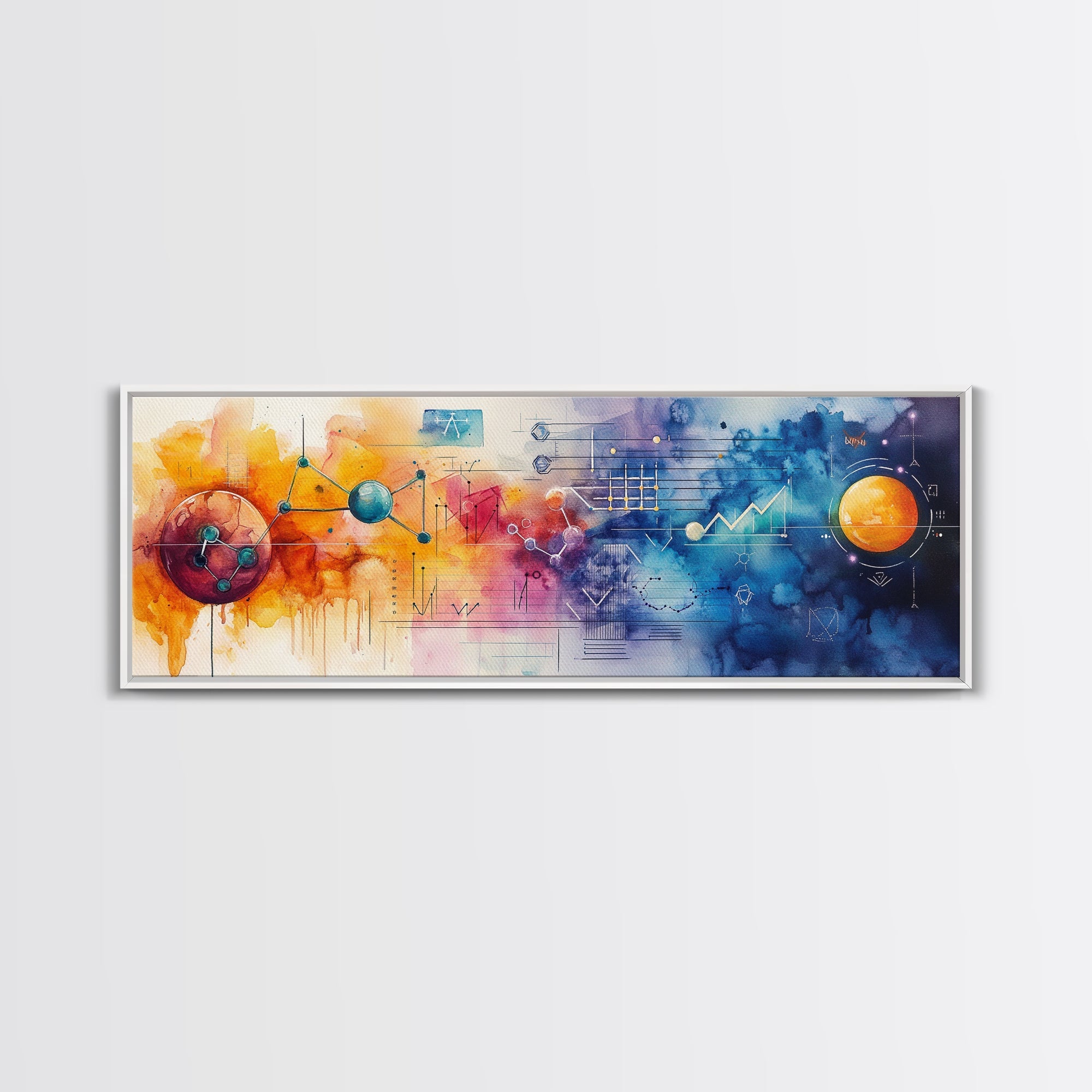 Sacred Geometry Framed Canvas Wall Art