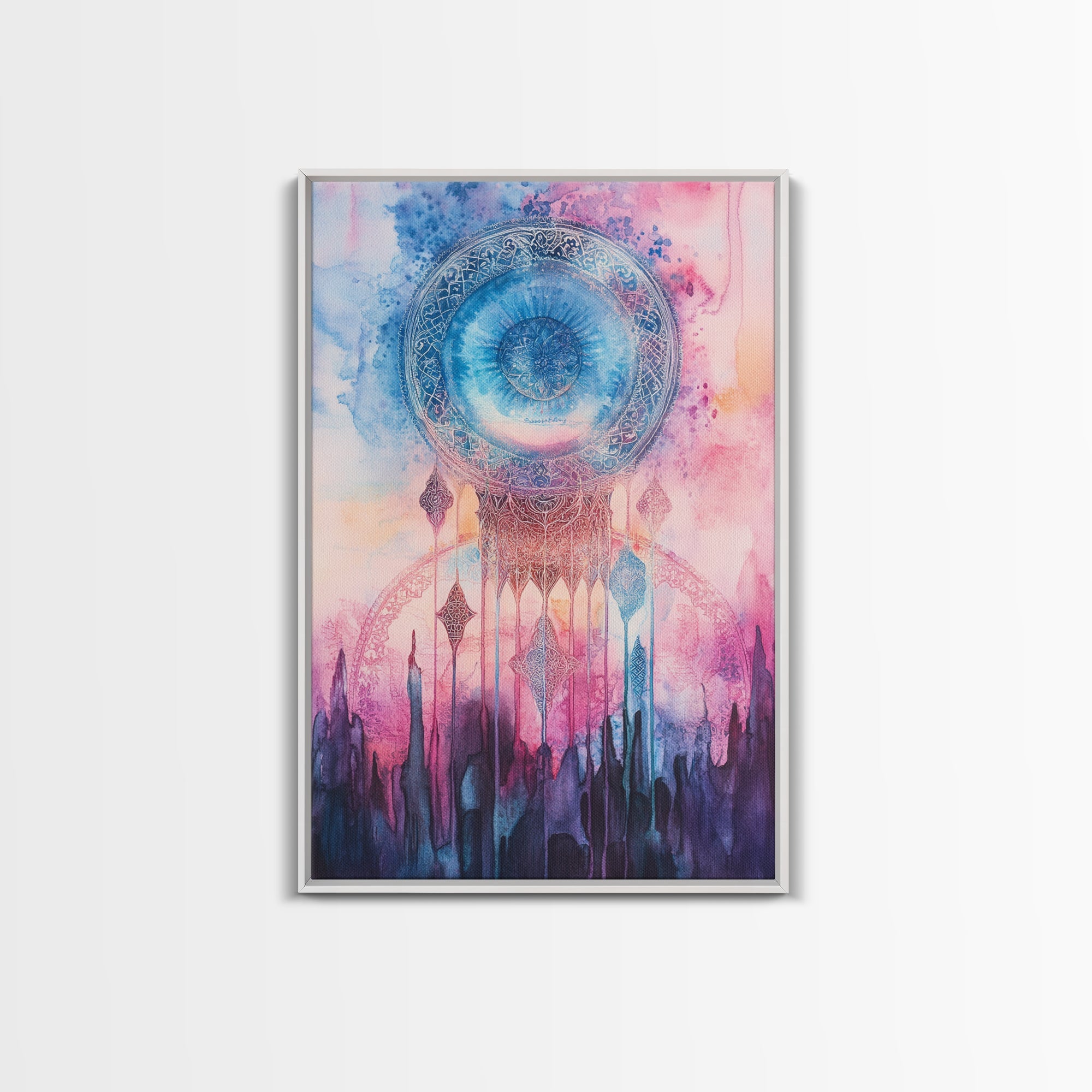 Sacred Geometry Framed Canvas Wall Art