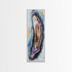 Sacred Geometry Agate Slab Framed Wall Art