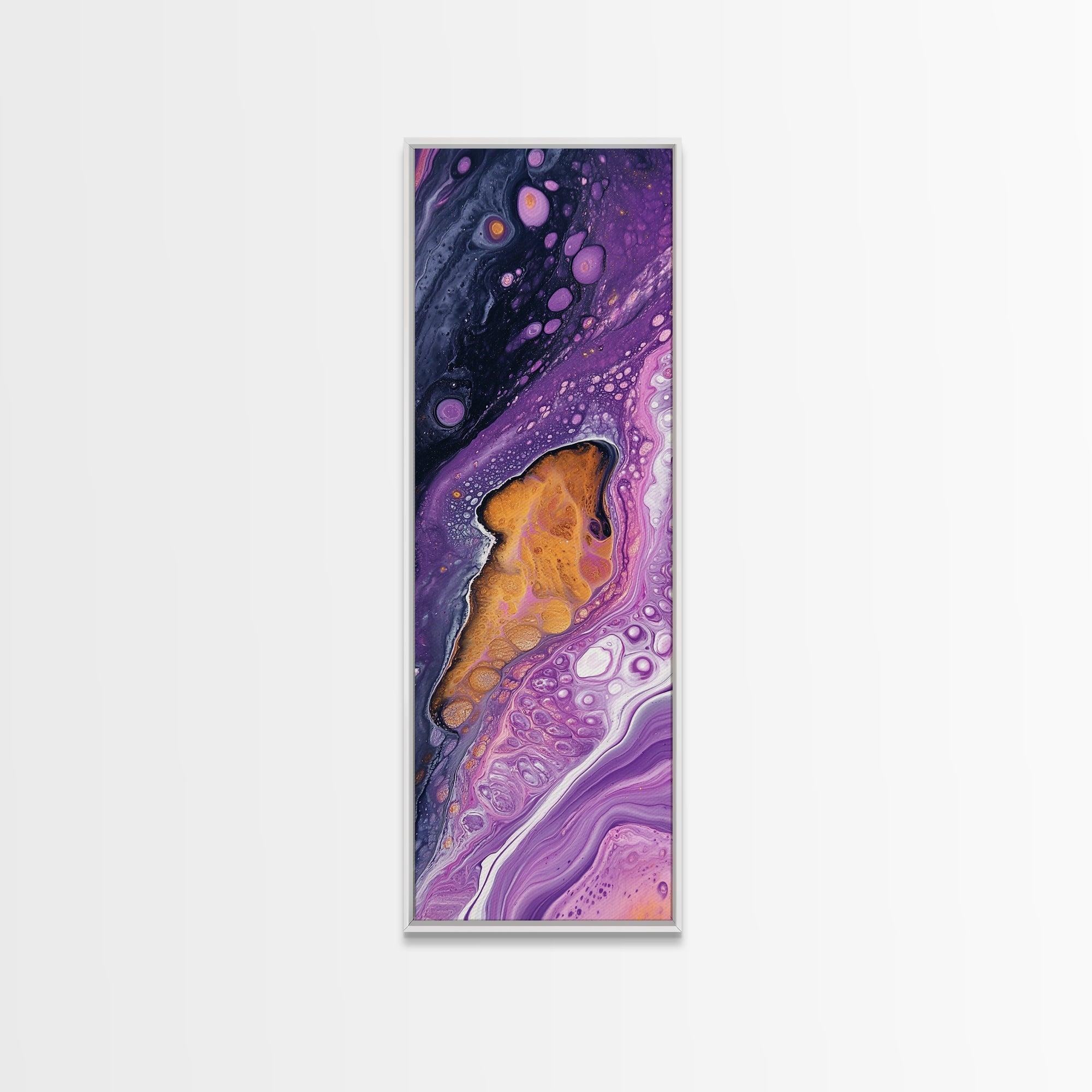 Sacred Geometry Abstract Purple Framed Wall Art