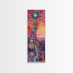 Sacred Geometry Cosmic Swirls Vertical Wall Art
