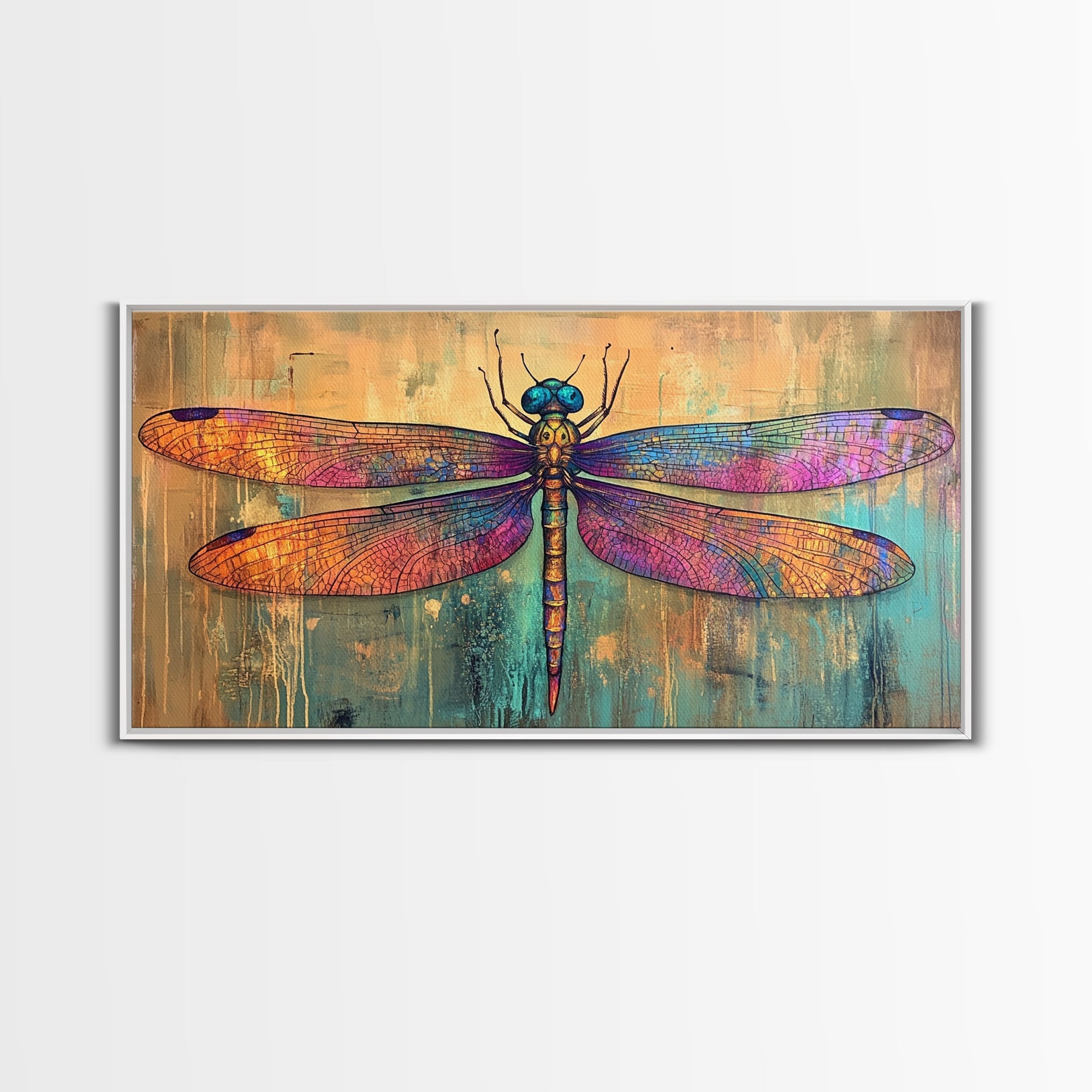 Sacred Geometry Dragon Fly Wall Art