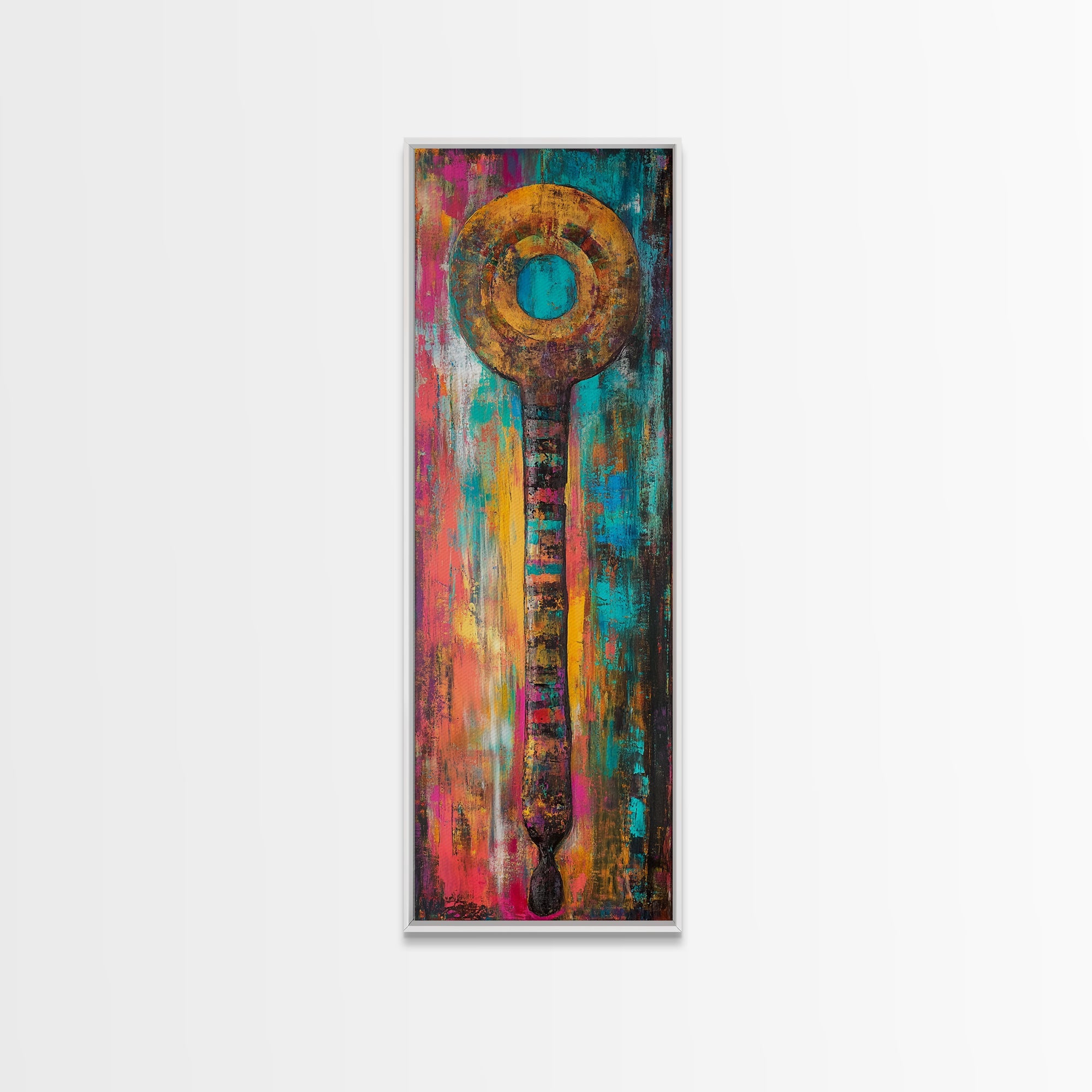 Sacred Geometry Abstract Framed Canvas Wall Art - New Age Realms