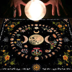 Tarot Moon and Sun Tree Tablecloth - New Age Realms