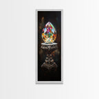 Sacred Geometry Faceted Crystal Gemstone Painting