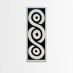Sacred Geometry Framed Canvas Black and White Wall Art
