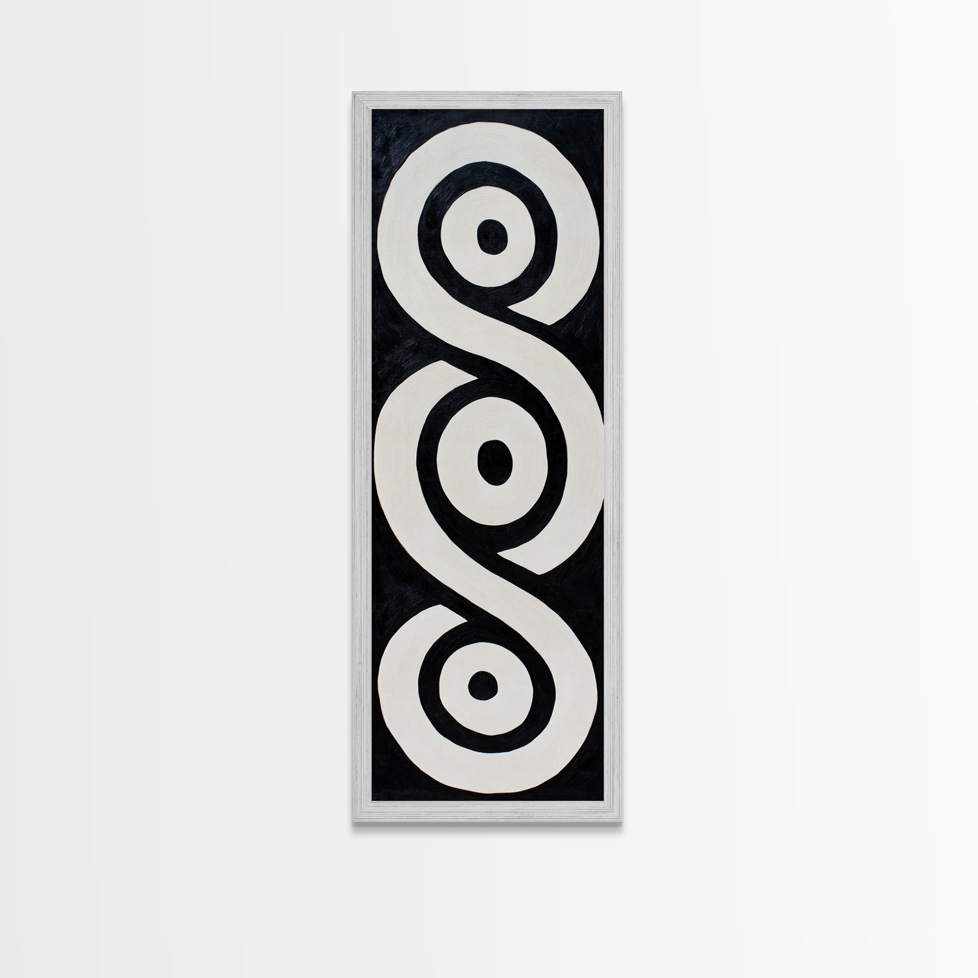 Sacred Geometry Framed Canvas Black and White Wall Art
