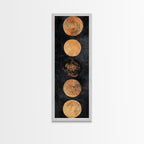 Sacred Geometry Canvas Black and Gold Wall Art