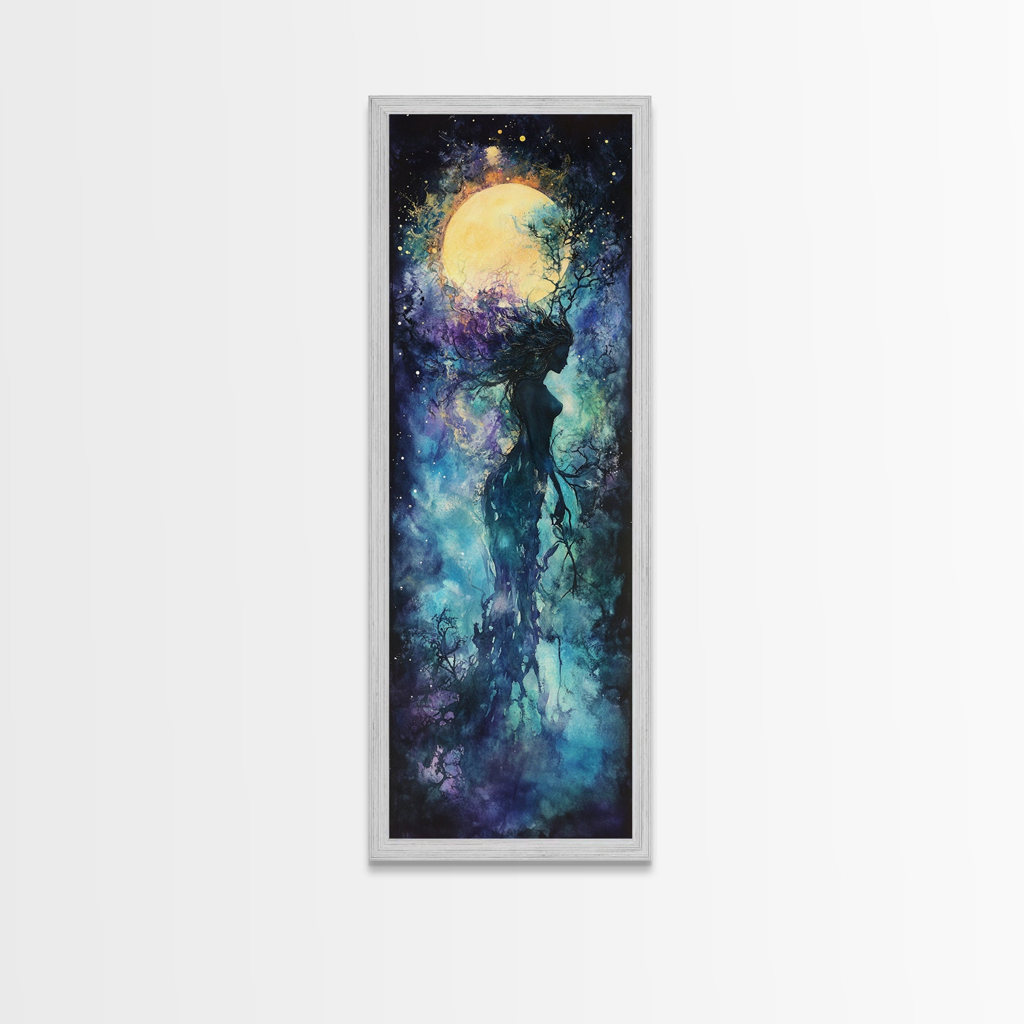 Sacred Geometry Solar Ritual Canvas Wall Art