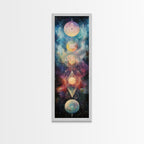 Sacred Geometry Galactic Chakra Canvas Wall Art
