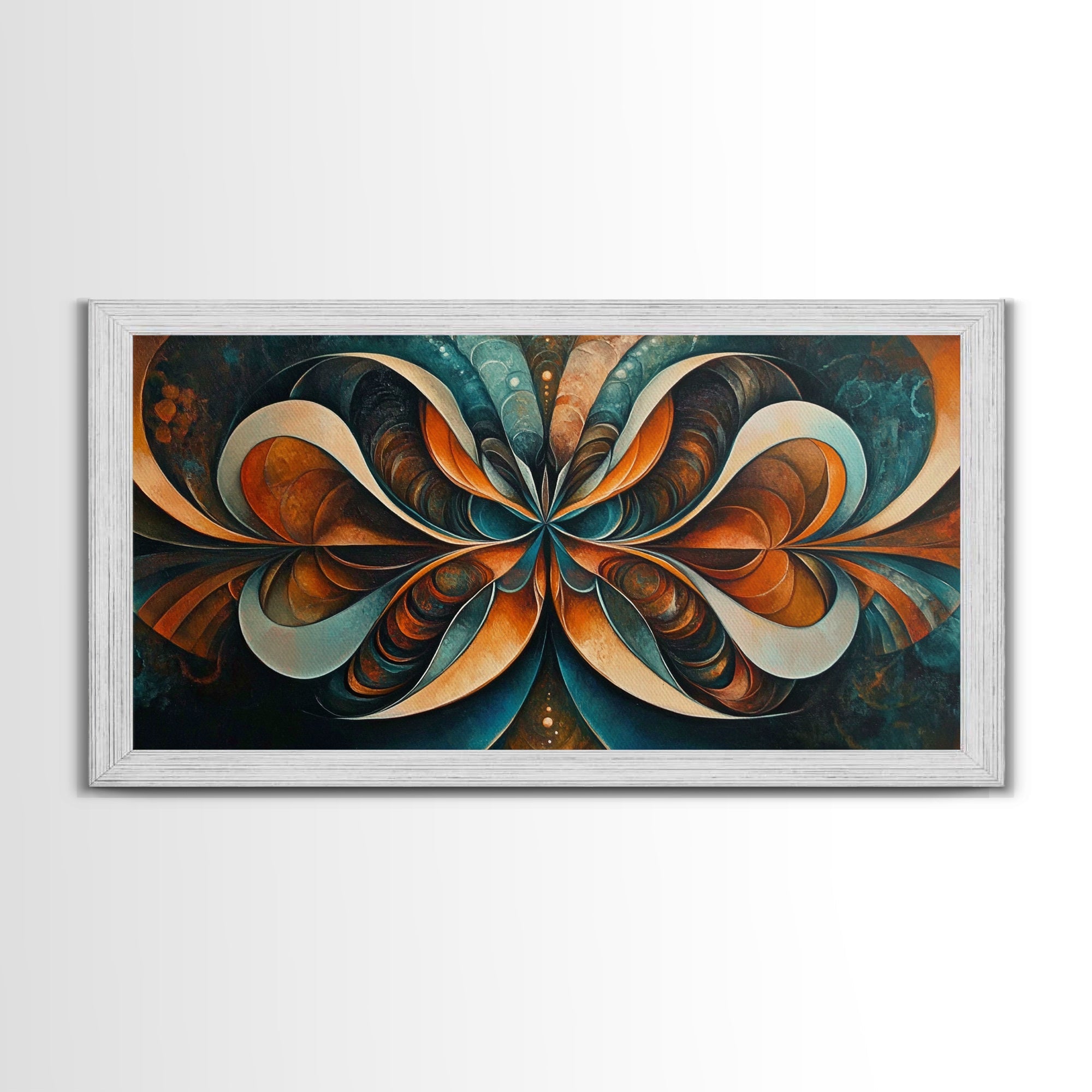 Sacred Geometry Abstract Framed Butterfly Wall Art