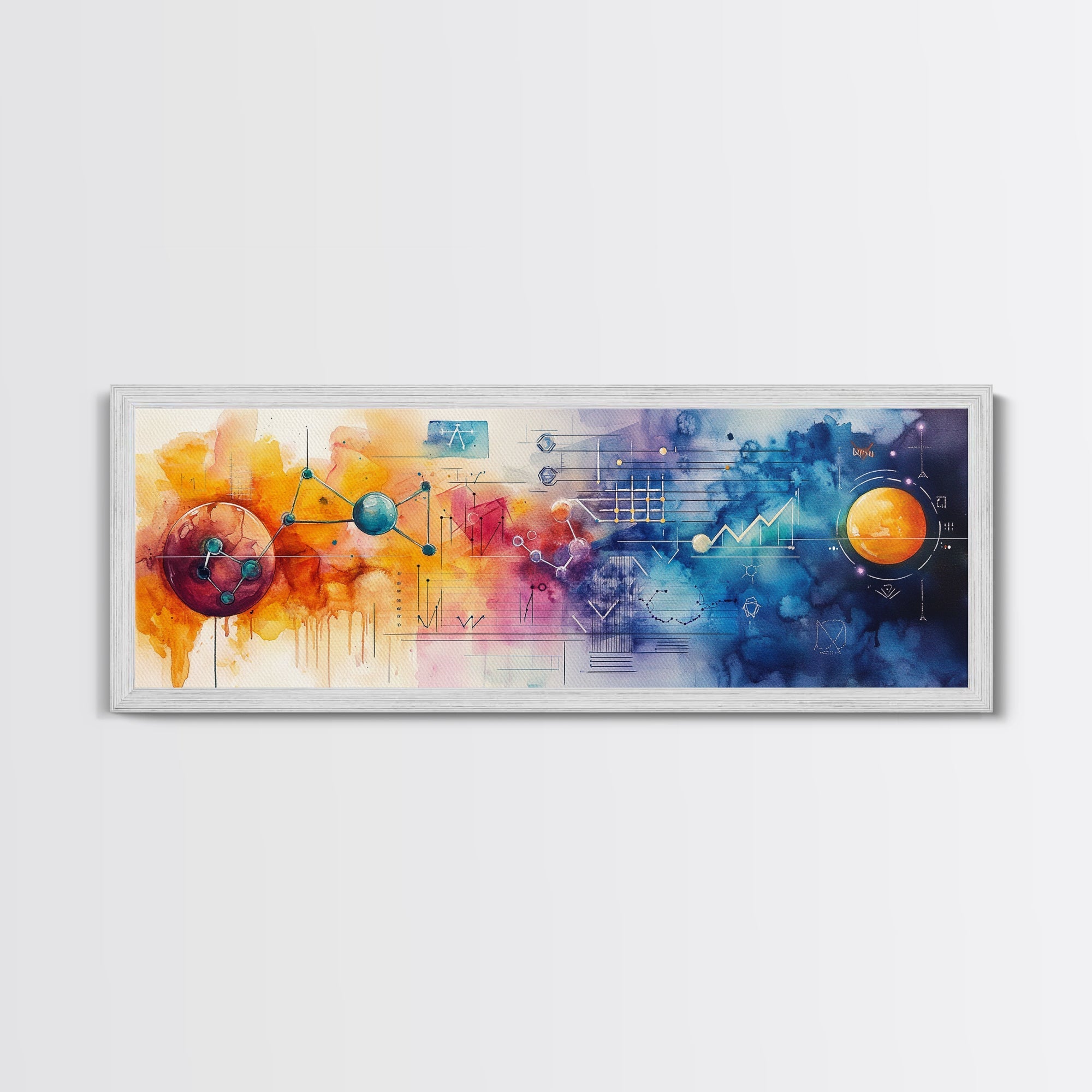 Sacred Geometry Framed Canvas Wall Art